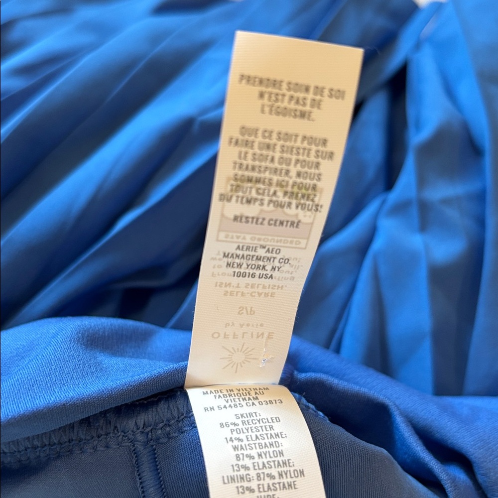 AERIE Blue Offline Seamless Active Skort - size Small - Picture 9 of 11